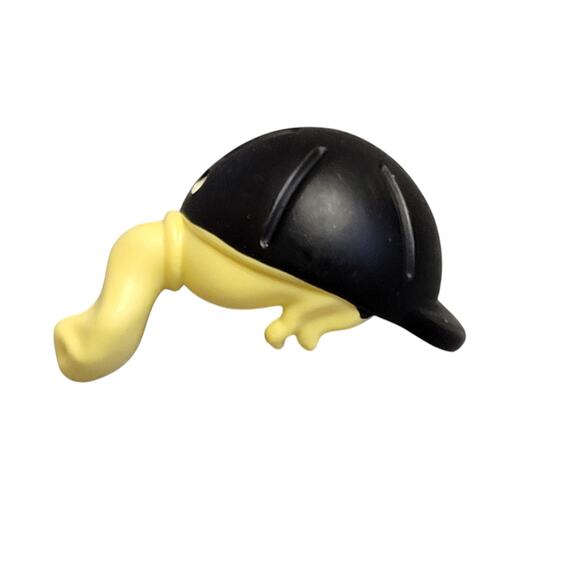 LEGO Riding Hat Helmet w/ Blonde Ponytail Hair Minidoll 92254pb01 Friends Parts‎ - Picture 1 of 3